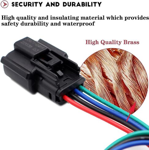 2pcs 4-Pin Fog Lamp Fog Light Connector Pigtail Compatible with Ford F-150 F150 2021-2023 33471-0469 Wire Harness in Saudi Arabia