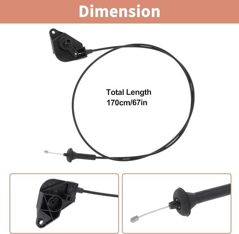 NO.FT4Z16916B/FT4Z16916C Front Hood Release Cable Fit for Ford Edge for Lincoln MKX Nautilus 2015-2024 Engine Hood Latch Cable in Saudi Arabia
