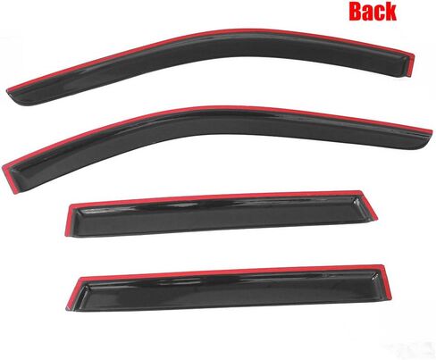 Window Visor Compatible with 2011-2021 Jeep Grand Cherokee WK2 & 2022 Grand Cherokee WK, Slim Style Acrylic Smoke Tinted Sun Rain Shade Guard Wind Vent Air Deflector by IKON MOTORSPORTS, 2012 in Saudi Arabia