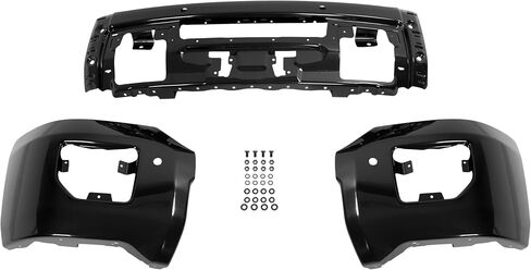 KUAFU Front Bumper Face Bar Compatible with 2015-2019 GMC Sierra 2500 3500 HD Replacement for 84089436 GM1002857 Steel Powder Coated Black in Saudi Arabia