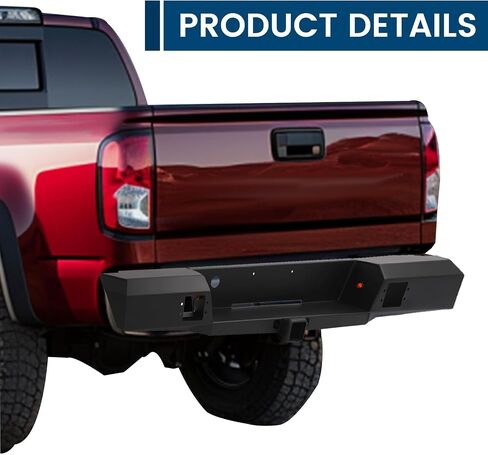 KUAFU Rear Step Bumper Compatible with 2003-2012 Chevy Chevrolet Colorado/GMC Canyon w/License Plate Lights Towing Hitch Cut-out Off-Road in Saudi Arabia