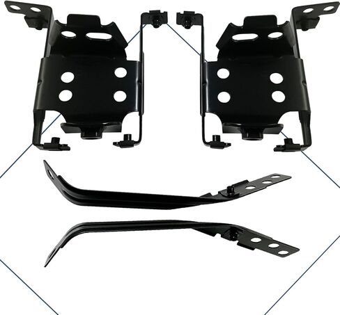 4PCS Front Bumper Reinforcement Bracket & Inner Bracket for 2011-2014 2012 2013 GMC Sierra 2500HD 3500HD Driver and Passenger Side GM1062104, GM1063104 | 25993619, 25993620 in Saudi Arabia
