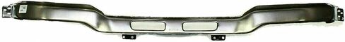 المصد الأمامي من الفولاذ الكروم مع دعامات + ستارة سفلية معدة بفتحات مصابيح الضباب، استبدال مباشر متوافق مع GMC Sierra 1500 2500HD 3500 2003-2006 GM1002463 GM1000684 in Saudi Arabia