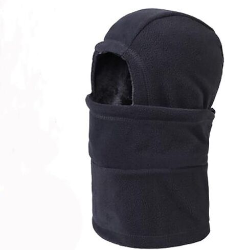 elwow Men's Women's Outdoor Cycling Skiing Warm Beanie Windproof Beanie with Mask & Scarf, One Piece Design in Saudi Arabia