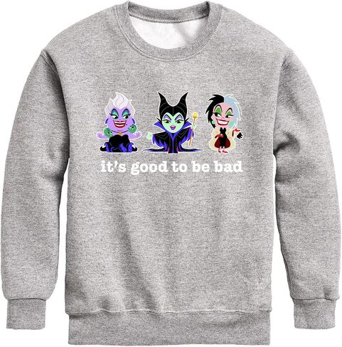Disney Villains - It's Good to Be Bad - Toddler and Youth Crewneck Fleece Sweatshirt in Saudi Arabia