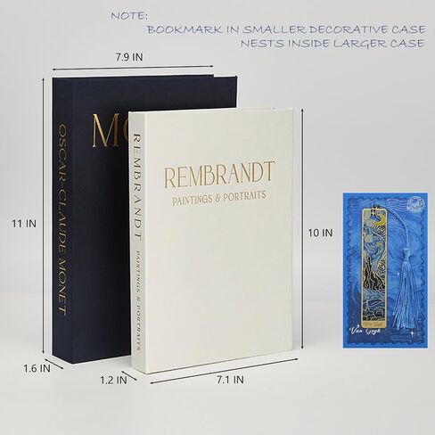 Decorative Books Set of 2 - Elegant Faux Books for Coffee Table with Metal Tassel Bookmark, Bookshelf Accents & Photo Keepsake Storage Box in Saudi Arabia