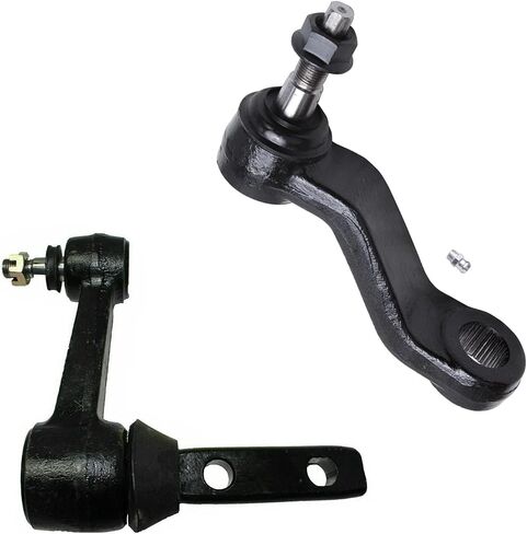 Detroit Axle - 2WD Front 12pc Suspension Kit for 00-02 Dodge Ram 2500 3500, 4 Upper Lower Ball Joints 4 Outer Inner Tie Rods 2 Adjustment Sleeves 1 Idler Arm 1 Pitman Arm 2000 2001 2002 Replacement in Saudi Arabia