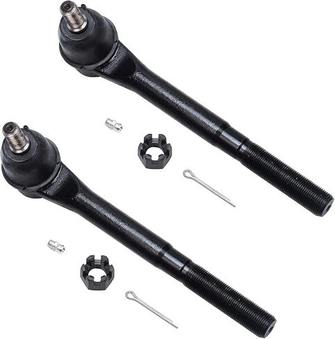 Detroit Axle - 2WD Front 12pc Suspension Kit for 00-02 Dodge Ram 2500 3500, 4 Upper Lower Ball Joints 4 Outer Inner Tie Rods 2 Adjustment Sleeves 1 Idler Arm 1 Pitman Arm 2000 2001 2002 Replacement in Saudi Arabia
