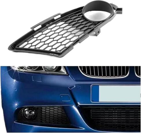 متوافق مع BMW 3-Series E90 E91 2009-2011 المصد الأمامي للسيارة شبكات مصابيح الضباب 51117891396 يمين in Saudi Arabia