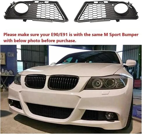 متوافق مع BMW 3-Series E90 E91 2009-2011 المصد الأمامي للسيارة شبكات مصابيح الضباب 51117891396 يمين in Saudi Arabia