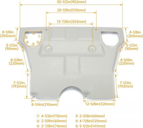 For Toyota Tacoma 2005-2015 Aluminium Front Engine Skid Plate Pan PT212-35075 in Saudi Arabia