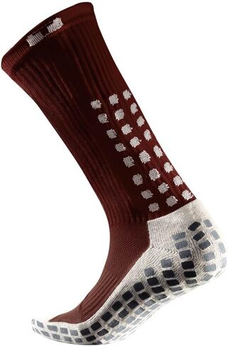 3.0 Cushioned Grip Socks, Made in the USA, Non Slip Grippy Soccer Crew Socks for Men & Women with Grip Inside and Out for Football and Soccer, Sky Blue, Small in Kuwait