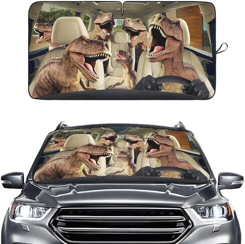 مظلة شمس للزجاج الأمامي من الراكون لشاحنة السيارة الدفع الرباعي (64 × 32 بوصة)، مظلة شمسية للسيارات، كتل حماية من الأشعة فوق البنفسجية، ملحقات السيارة in Kuwait