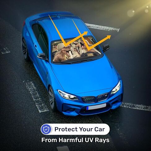 مظلة شمس للزجاج الأمامي من الراكون لشاحنة السيارة الدفع الرباعي (64 × 32 بوصة)، مظلة شمسية للسيارات، كتل حماية من الأشعة فوق البنفسجية، ملحقات السيارة in Kuwait