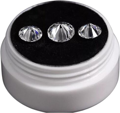Premium Lab Grown CVD Diamond Round Shape Loose Stones Ranging from 1 MM to 11.50 MM, D Color VVS1 Clarity GIE Certified Diamonds for Custom Rings, Fine Jewelry Making in Saudi Arabia