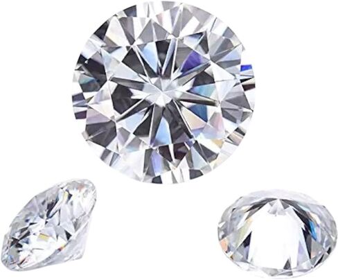 Premium Lab Grown CVD Diamond Round Shape Loose Stones Ranging from 1 MM to 11.50 MM, D Color VVS1 Clarity GIE Certified Diamonds for Custom Rings, Fine Jewelry Making in Saudi Arabia