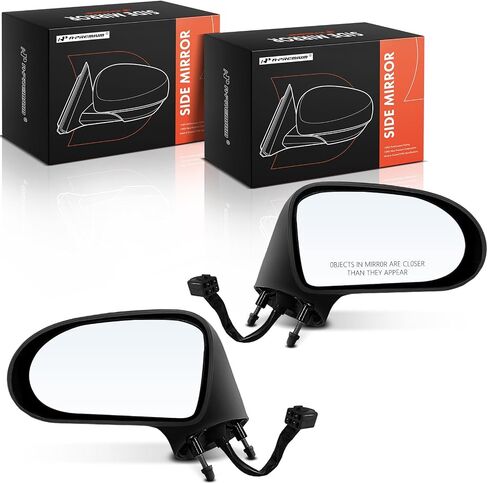 A-Premium Pair (2) Driver and Passenger Side Power Door Mirror - Compatible with Buick LeSabre 1992-1999, Park Avenue 1991-1996 & Oldsmobile 88 1992-1999, 98, LSS, Regency - Non-Heated, Non-Folding in Saudi Arabia