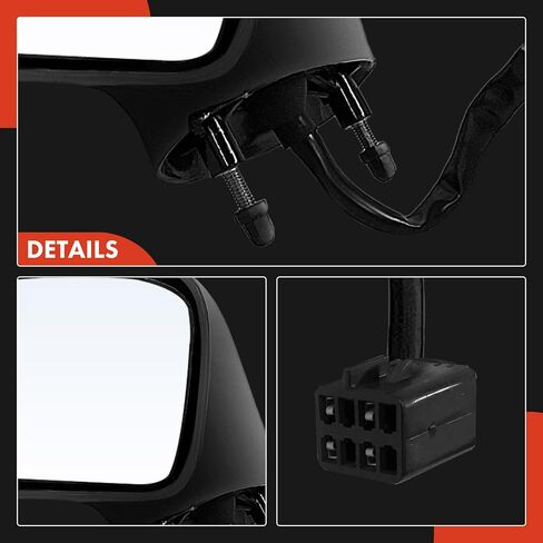 A-Premium Pair (2) Driver and Passenger Side Power Door Mirror - Compatible with Buick LeSabre 1992-1999, Park Avenue 1991-1996 & Oldsmobile 88 1992-1999, 98, LSS, Regency - Non-Heated, Non-Folding in Saudi Arabia