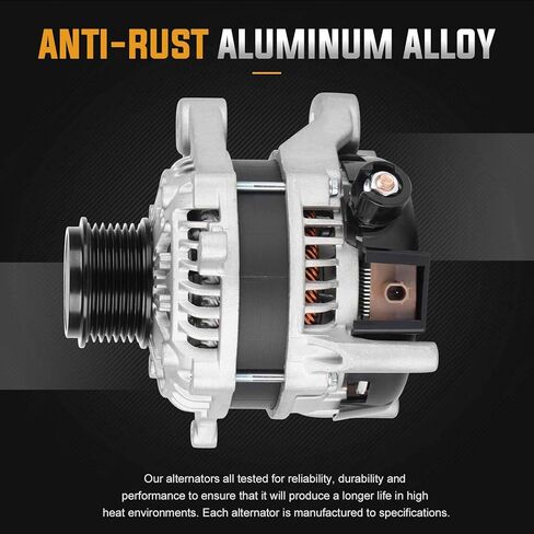 استبدال المولد الجديد متوافق مع Acura TLX 2.4L 2015-2020، ILX 2.4L 2016-2022، لهوندا CR-V 2.4L 2015-2019 استبدال 400-52475R، A6504S، 21154، 210-0809، 104211-3470 in Kuwait