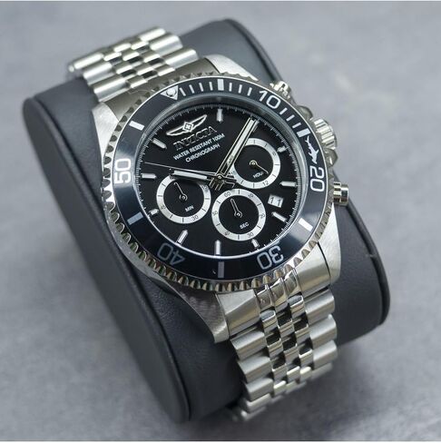 INVICTA Pro Diver Men 43mm Stainless Steel Steel Black dial VD53 Quartz in Saudi Arabia