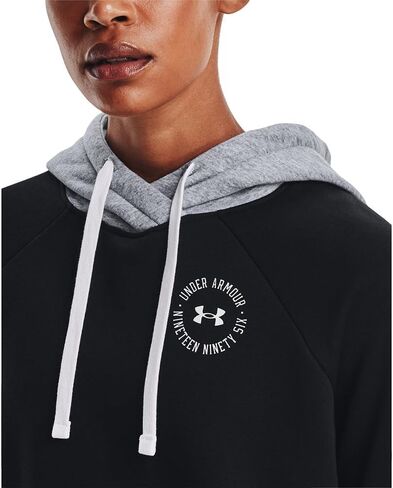Under Armour - سترة نسائية من الصوف Rival Cb، لون قنديل البحر متوسط ​​منقط/كحلي منتصف الليل/أبيض (537)، المقاس: X-Large in Saudi Arabia