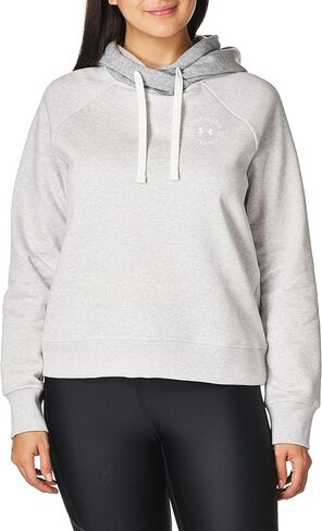 Under Armour - سترة نسائية من الصوف Rival Cb، لون قنديل البحر متوسط ​​منقط/كحلي منتصف الليل/أبيض (537)، المقاس: X-Large in Saudi Arabia