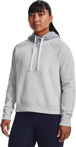 Under Armour - سترة نسائية من الصوف Rival Cb، لون قنديل البحر متوسط ​​منقط/كحلي منتصف الليل/أبيض (537)، المقاس: X-Large in Saudi Arabia