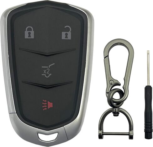 غطاء مفتاح فوب بديل مناسب لكاديلاك XT4 XT5 XT6 SRX ATS CTS SRX XTS Escalade حافظة مفاتيح عن بعد للدخول بدون مفتاح 5 أزرار in Kuwait