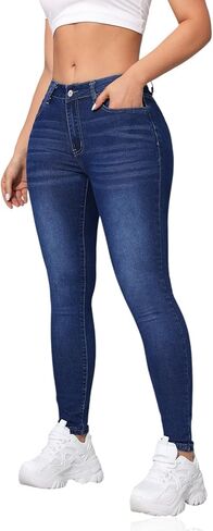 Women's Stretch Jeans Mid Rise in Saudi Arabia