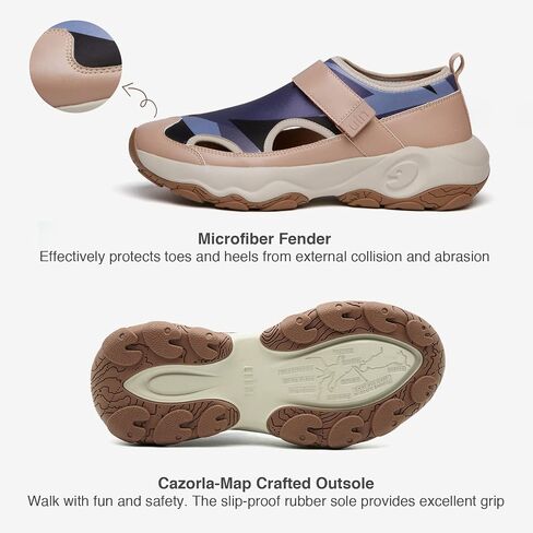 UIN Men's Walking Travel Shoes Slip On Outdoor Non-Slip Lightweight Comfort Hiking Sneaker Cazorla in Saudi Arabia