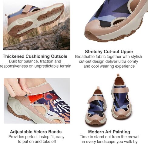 UIN Men's Walking Travel Shoes Slip On Outdoor Non-Slip Lightweight Comfort Hiking Sneaker Cazorla in Saudi Arabia