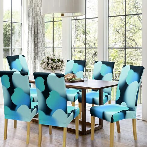 Dining Chair Cover,Dining Room Chair Covers Set of 4,Stretch Kitchen Chair Cover,Washable Dining Chair Cover,Parsons Chair Slipcovers Protective,for Home,Restaurant,Banquet(Dark Gray) in Saudi Arabia