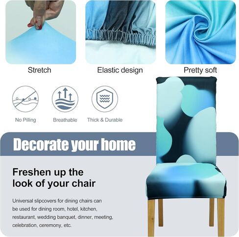 Dining Chair Cover,Dining Room Chair Covers Set of 4,Stretch Kitchen Chair Cover,Washable Dining Chair Cover,Parsons Chair Slipcovers Protective,for Home,Restaurant,Banquet(Dark Gray) in Saudi Arabia