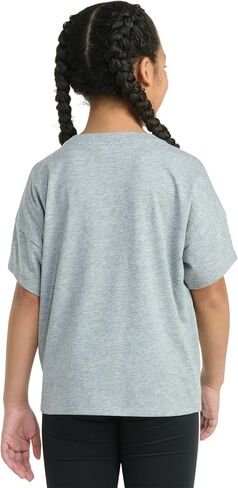 adidas Girls' Short Sleeve Drop Shoulder Tee in Saudi Arabia