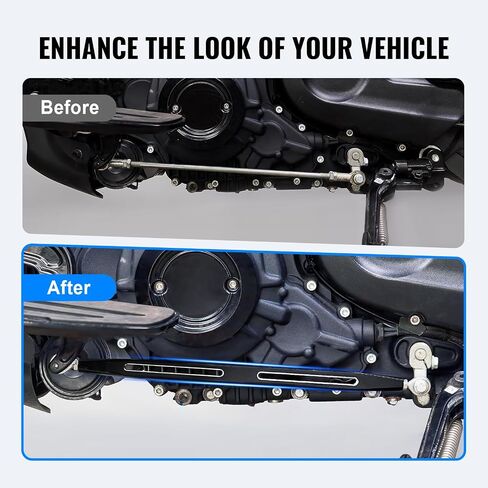 Newsmarts 1 قطعة 2 فتحة من الألومنيوم، سبائك الصلب Powersports أجزاء قضيب ربط والعتاد شيفتر أسود للكشافة الهندية Hussar Bobber Scout Sixty 15-2024 in Saudi Arabia