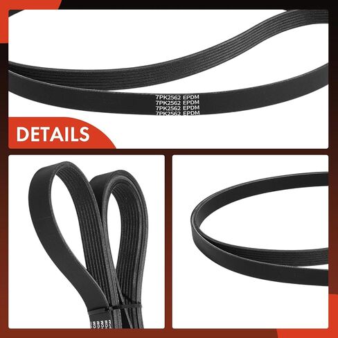 A-Premium Engine Serpentine Drive Belt Compatible with Dodge & Chrysler Cars - Ram 2500 1997-1998/2000-2002, Ram 3500 1997-1998/2000-2002, Durango 2004-2008, Aspen 2007-2008, 5.7L 8.0L in Saudi Arabia