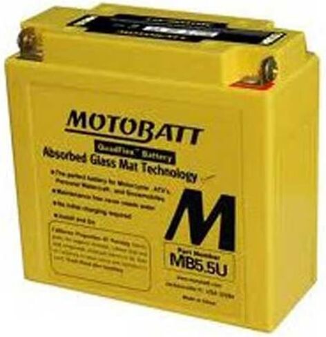 12 Volt 7 Ah Replacement For MotoBatt MB5.5U Sealed Maintenance Free AGM Battery in Saudi Arabia