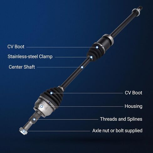 Autoround 662305 CV Axle Assembly Compatible with Ford Focus 2012 2013 2014 2015 2016 2017 2018, L4 2.0L, Automatic Dual Clutch Trans., Front Right Passenger Side in Saudi Arabia