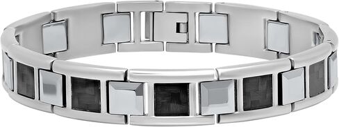 Signature Strength Men's Hypoallergenic Stainless Steel & Tungsten Carbon Fiber Link Bracelet Series in Kuwait
