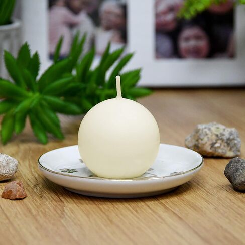 2 Inch Pale Ivory Ball Candles in Saudi Arabia