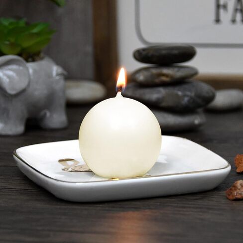 2 Inch Pale Ivory Ball Candles in Saudi Arabia