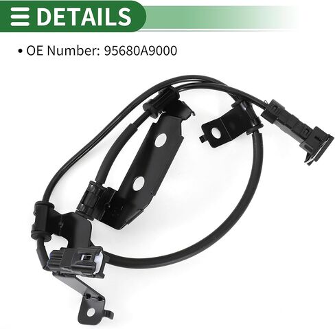 مستشعر سرعة العجلات ABS مستشعر ABS الخلفي الأيسر مستشعر نظام الفرامل المضادة للقفل رقم 95680A9000 لكيا سيدونا 2015-2021 in Saudi Arabia
