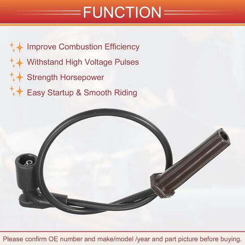 ACROPIX Car Spark Plug Coil Wires Ignition Coil Harness Cable 7mm Fit for Buick LeSabre Lucerne Park Avenue 3.8L No.12192470/12192189 - Pack of 6 in Saudi Arabia
