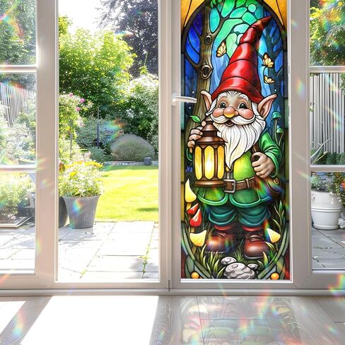 Sugar Skull Girl Stained Glass Window Film, Decorative Sugar Skull Girl Stained Glass Window Film, Sugar Skull Girl Stained Glass Window Film for Bathroom Door Heat Anti UV in Kuwait