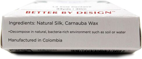 RADIUS Natural Unscented Silk Dental Floss 33 Yards Vegan & Non-Toxic Oral Care Boost & Designed to Help Fight Plaque Clear - Pack of 1 in Saudi Arabia