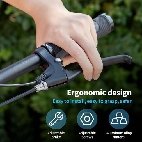 2 Pin Brake Levers for Electric Bicycle, Brake Lever Handle Bar Grips 2 Wires Left & Right E-Bike Replacement Parts (1 Pair) in Kuwait