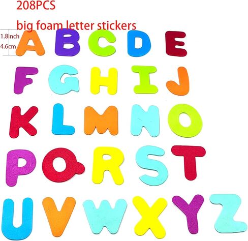 Letter Foam Stickers,1044 Pieces Self Adhesive Puffy Craft Alphabet Stickers, Alphabet Letters ABC for Crafts for Kids and Classroom Stickers in Saudi Arabia