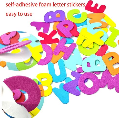 Letter Foam Stickers,1044 Pieces Self Adhesive Puffy Craft Alphabet Stickers, Alphabet Letters ABC for Crafts for Kids and Classroom Stickers in Saudi Arabia