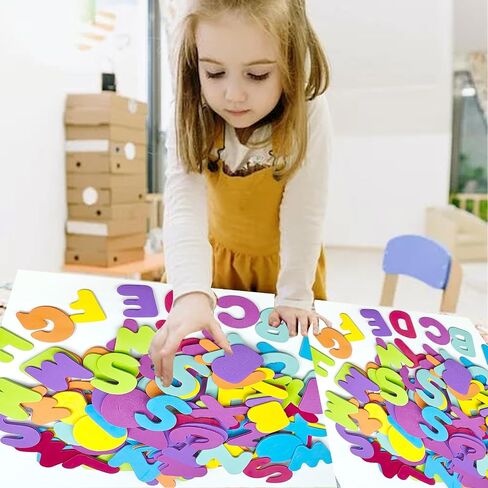 Letter Foam Stickers,1044 Pieces Self Adhesive Puffy Craft Alphabet Stickers, Alphabet Letters ABC for Crafts for Kids and Classroom Stickers in Saudi Arabia