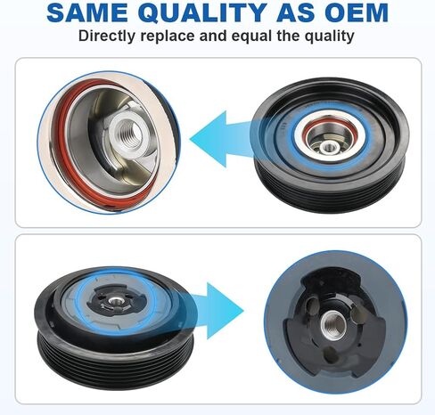 JDMON Air Conditioning A C Compressor Clutch Compatible with Dodge Caliber Jeep Compass MK49/MP Patriot MK74/MP L4 1.8L 2.4L 2009-2017 Replace 158388, 55111610AA, 55111610AB, 55111610AC, RL111610AB in Saudi Arabia